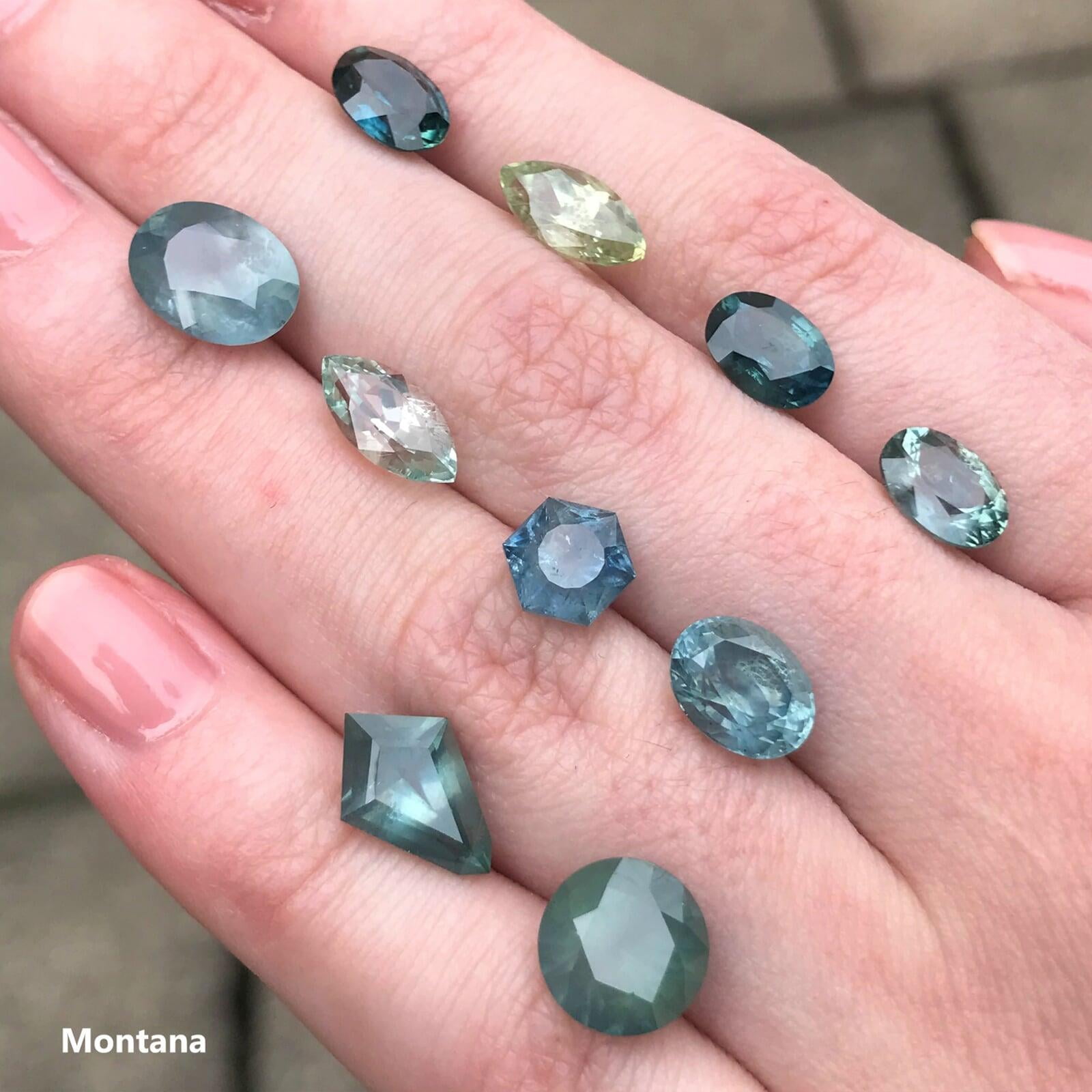 Sapphires from Montana USA