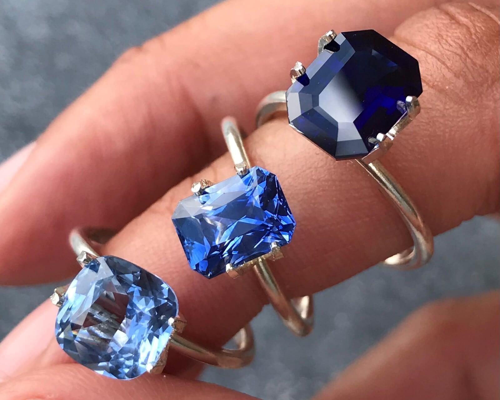 beauty of blue sapphires