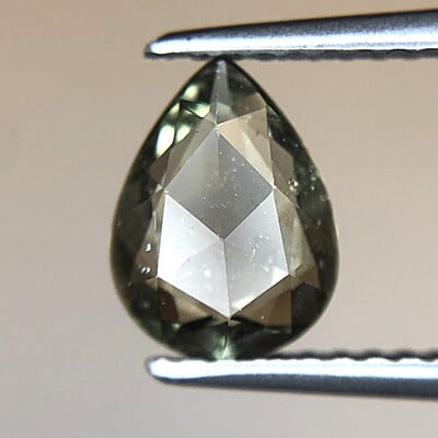 1.10ct Pear Rose Cut Sapphire