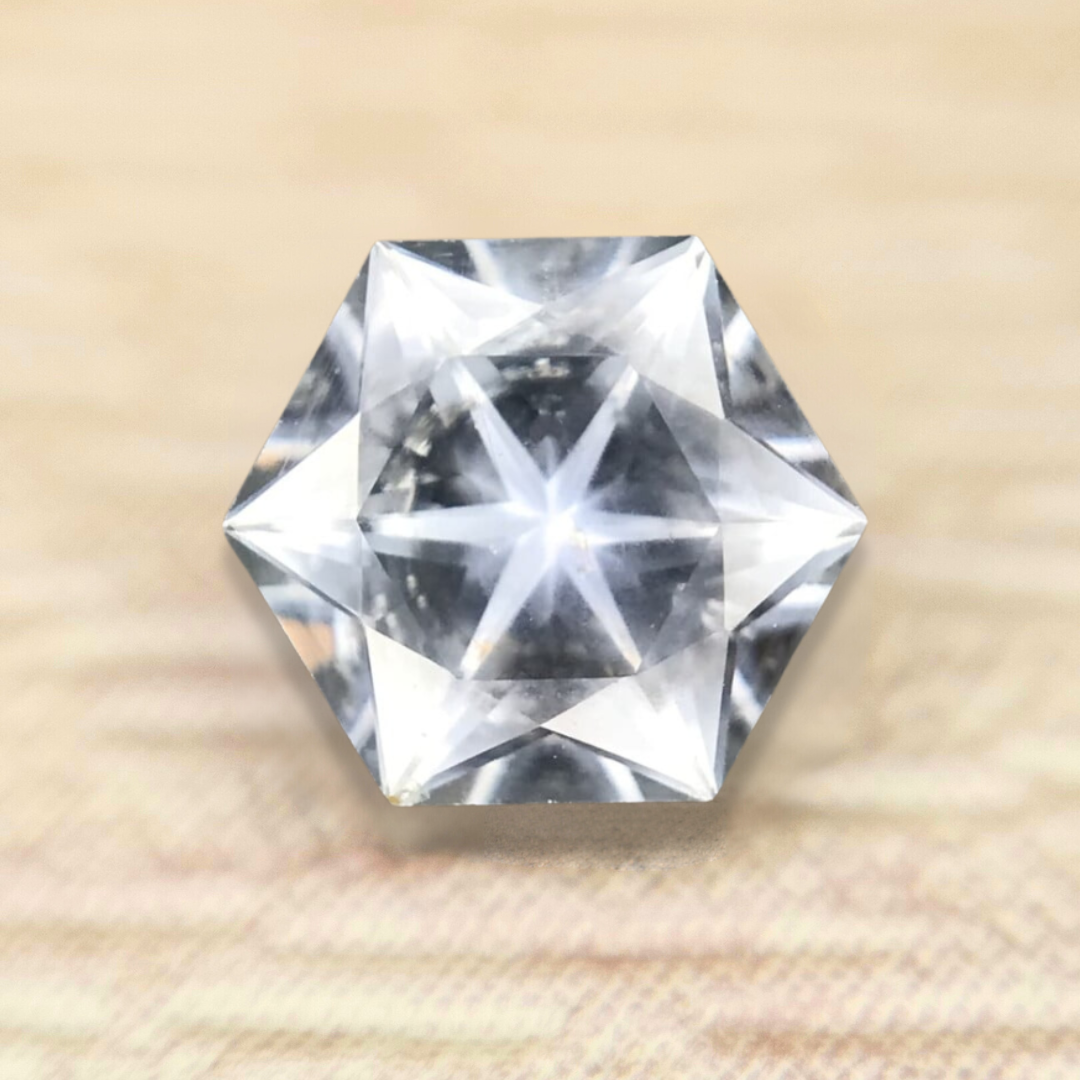 0.64ct Hexagon Brilliant Cut Sapphire