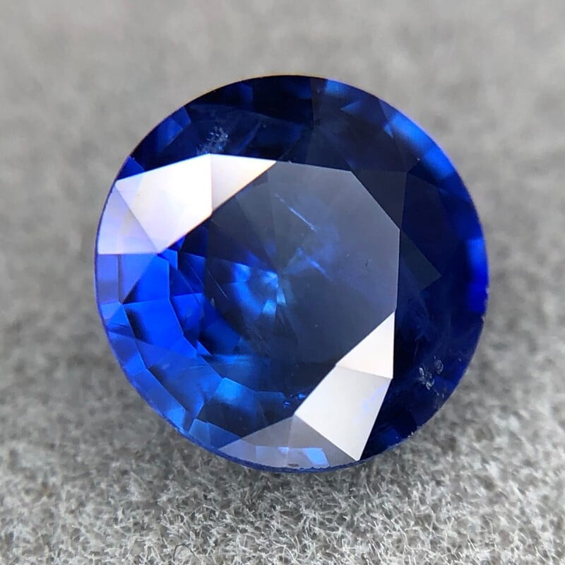 0.85ct Round Mixed Cut Sapphire