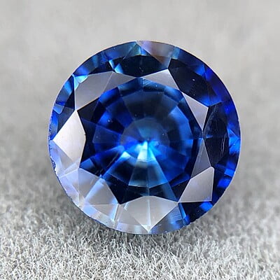 1.00ct Round Mixed Cut Sapphire