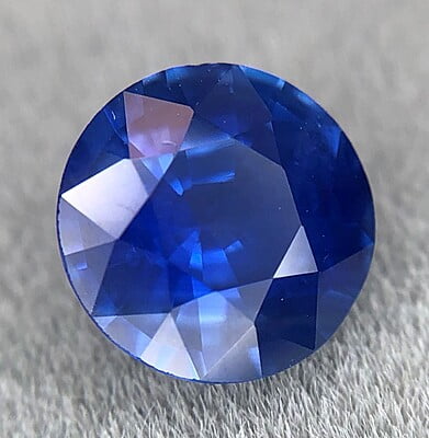 0.95ct Round Mixed Cut Sapphire