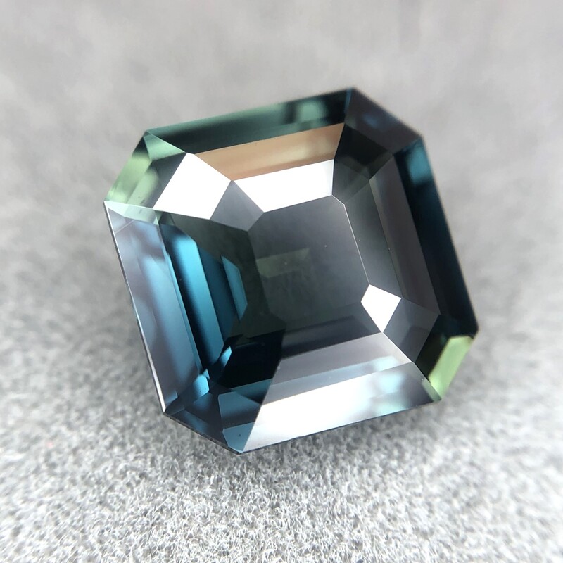 3.57ct Octagon Step Cut Sapphire