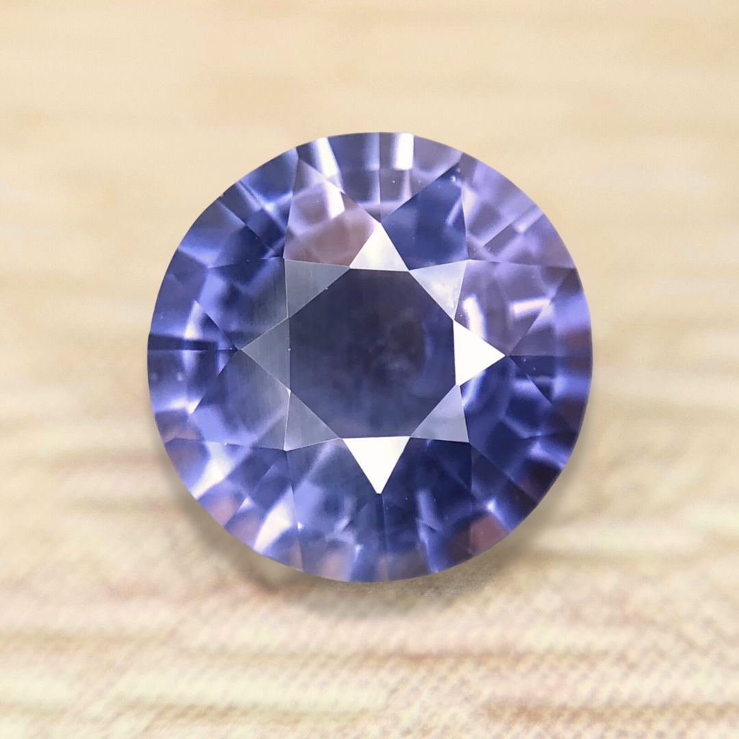 1.70ct Round Mixed Cut Sapphire