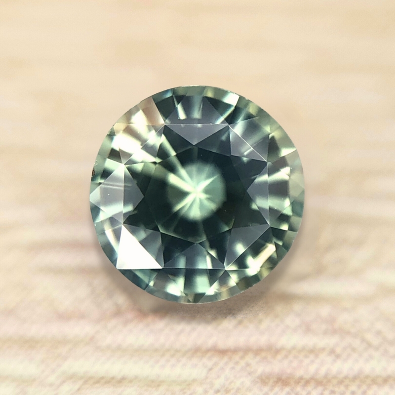 1.06ct Round Mixed Cut Sapphire