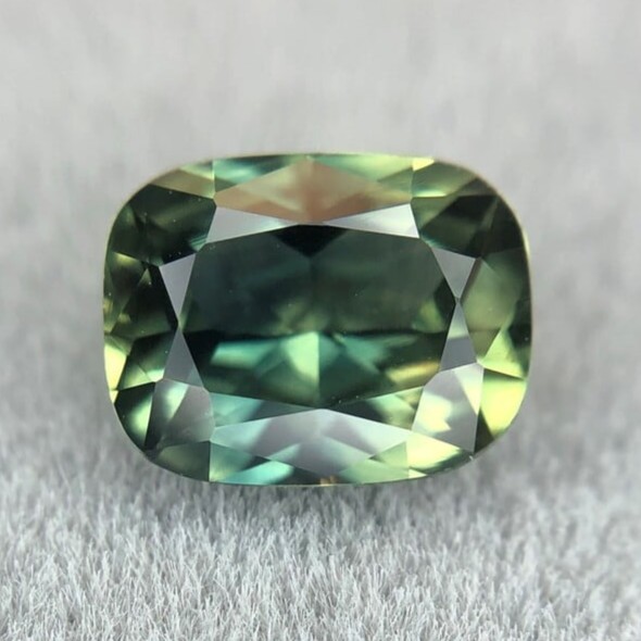 1.06ct Cushion Mixed Cut Sapphire