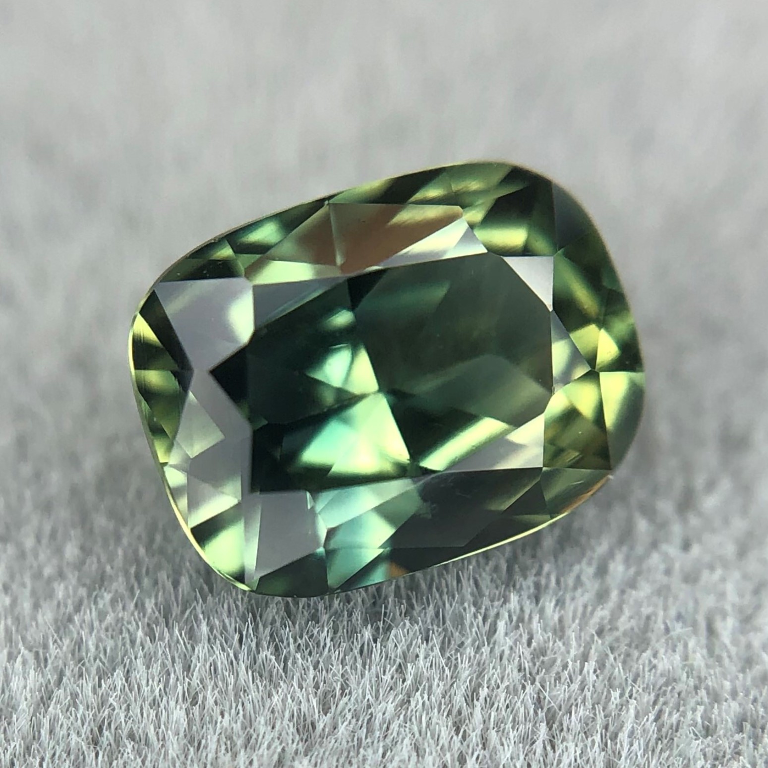 1.06ct Cushion Mixed Cut Sapphire
