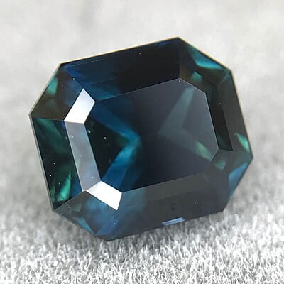 1.51ct Octagon Step Cut Sapphire