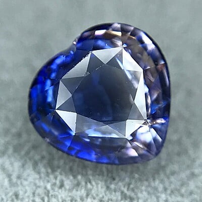 1.17ct Heart Mixed Cut Sapphire