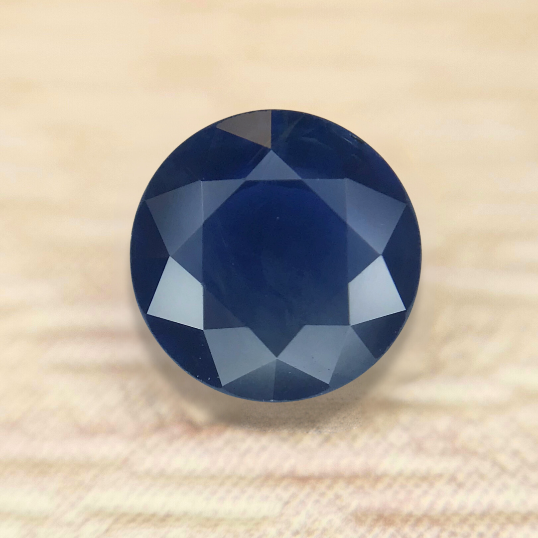 0.85ct Round Brilliant Cut Sapphire