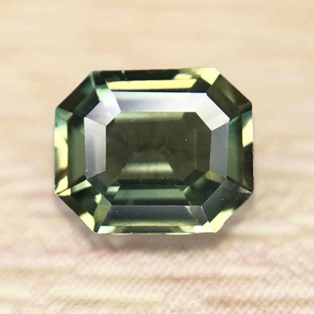 0.66ct Octagon Step Cut Sapphire