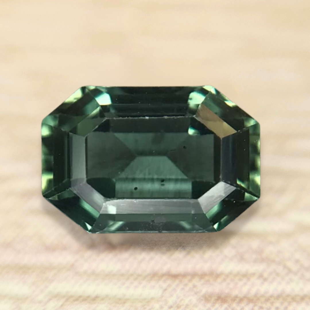 0.76ct Octagon Step Cut Sapphire