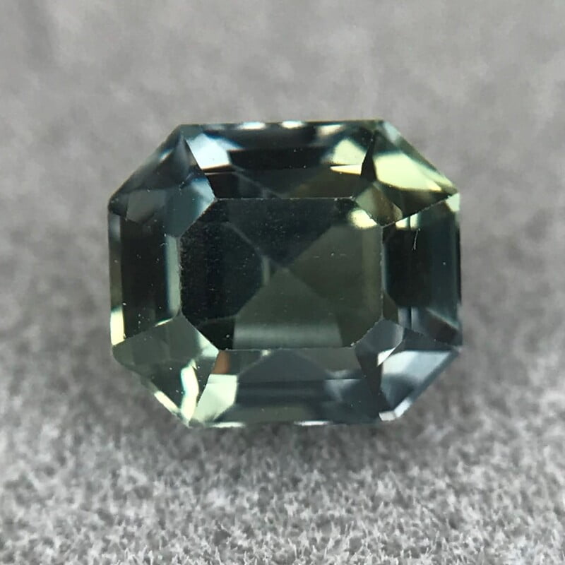 0.76ct Octagon Step Cut Sapphire