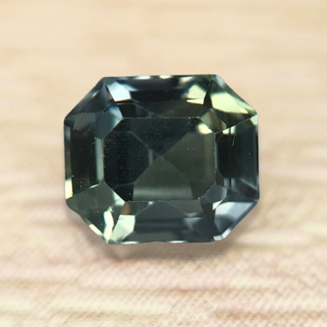 0.76ct Octagon Step Cut Sapphire