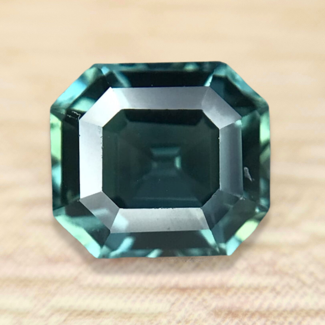 0.80ct Octagon Step Cut Sapphire