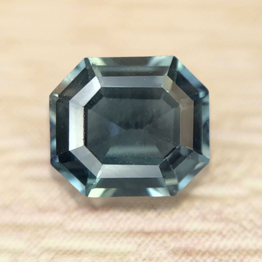 0.80ct Octagon Step Cut Sapphire