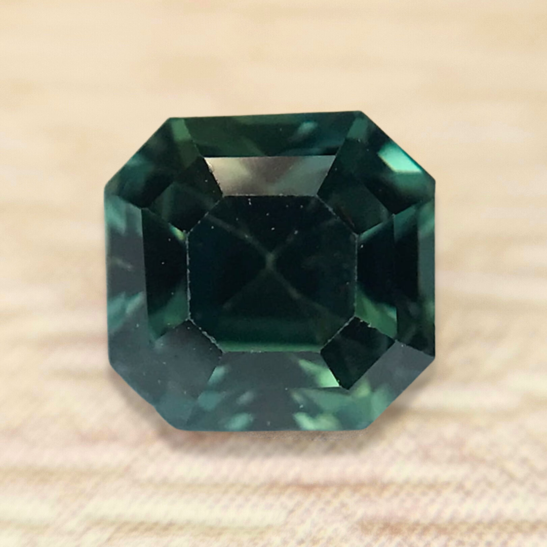 0.84ct Octagon Step Cut Sapphire
