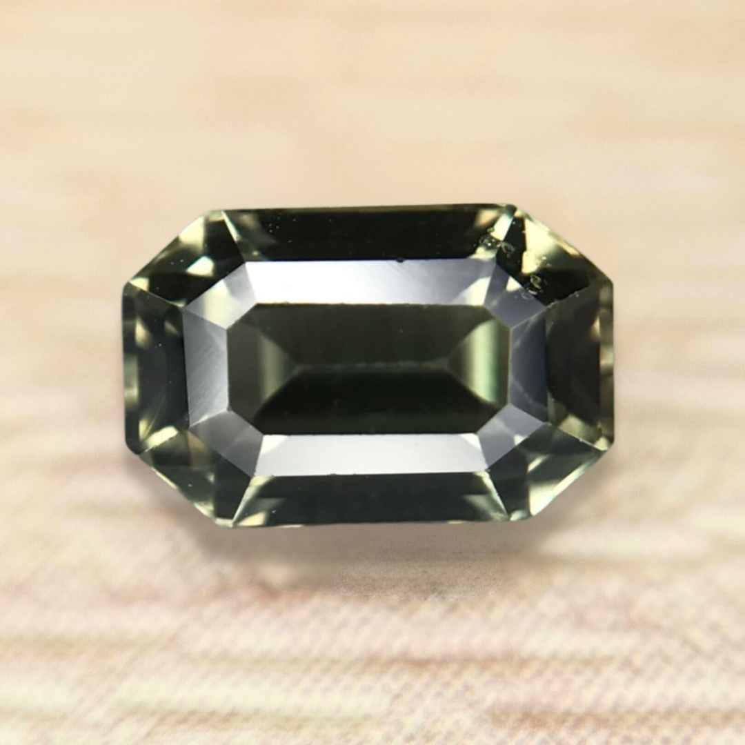 0.91ct Octagon Step Cut Sapphire