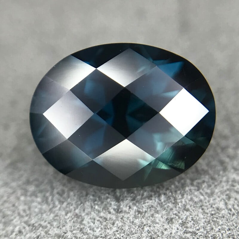 1.55ct Oval Checker Cut Sapphire