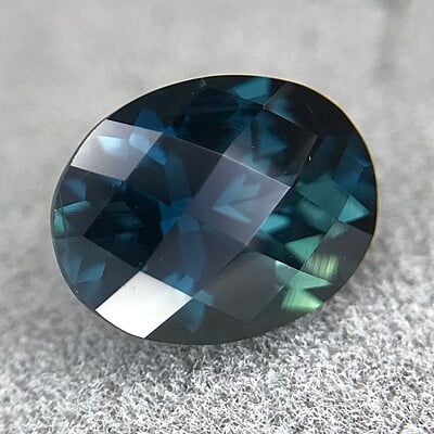 1.55ct Oval Checker Cut Sapphire 1.55ct Oval Checker Cut Sapphire