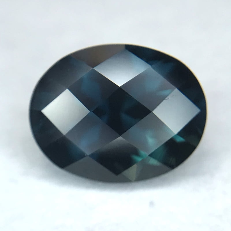 1.55ct Oval Checker Board Cut Sapphire