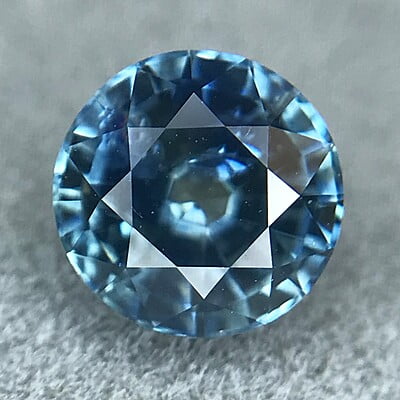 0.96ct Round Mixed Cut Sapphire