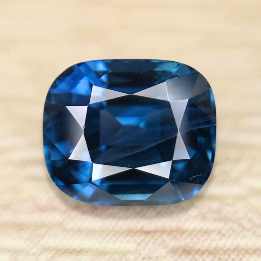 2.02ct Cushion Mixed Cut Sapphire