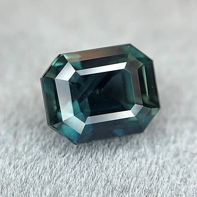 2.07ct Octagon Step Cut Sapphire