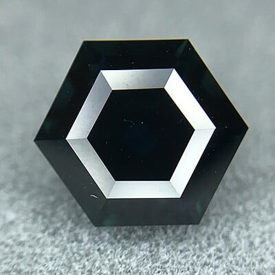 2.04ct Hexagon Step Cut Sapphire