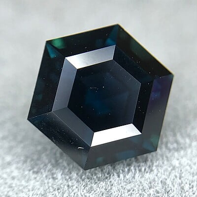 2.04ct Hexagon Step Cut Sapphire