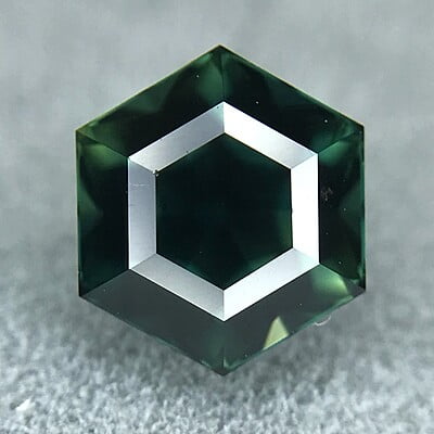 1.61ct Hexagon Step Cut Sapphire