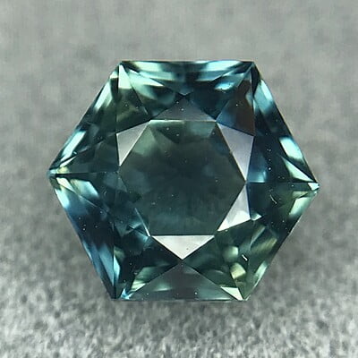 1.02ct Hexagon Step Cut Sapphire