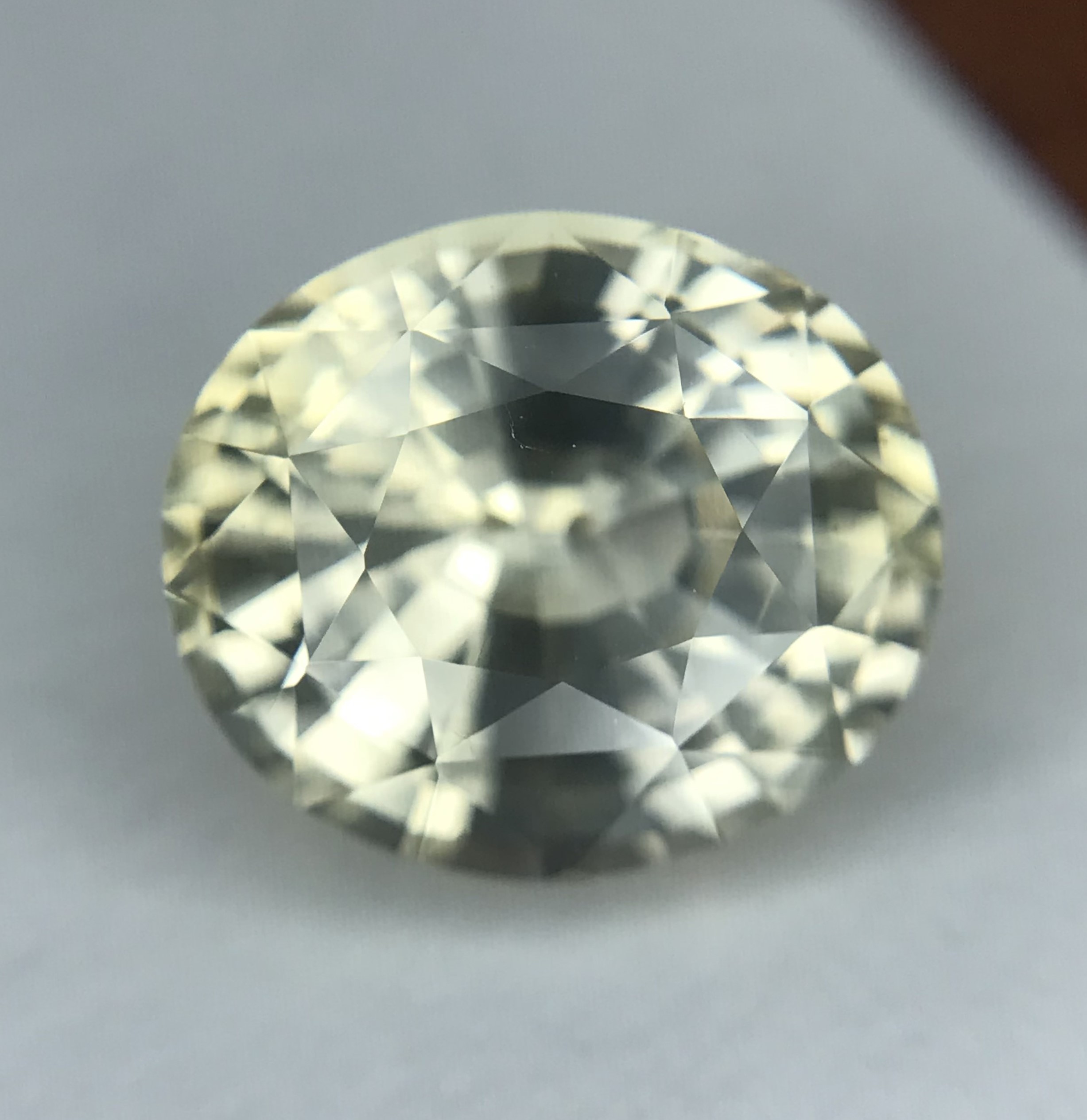 3.26ct Oval Mixed Cut Sapphire