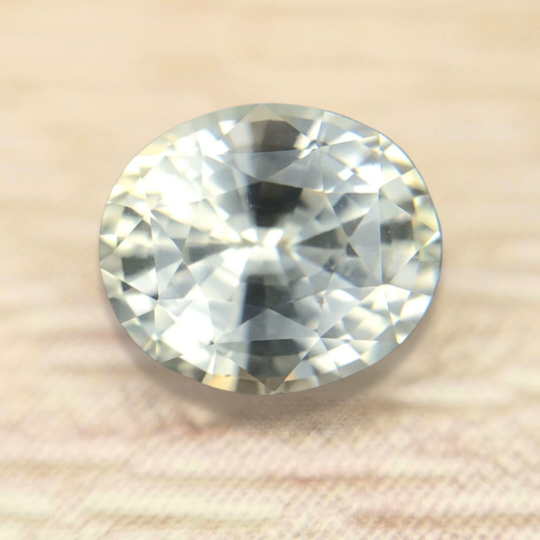 3.26ct Oval Mixed Cut Sapphire
