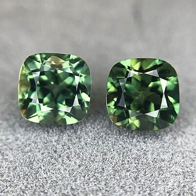 1.93tcw Cushion Brilliant Cut Sapphire Pair 1.93tcw Cushion Brilliant Cut Sapphire Pair