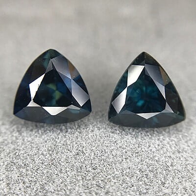 1.84tcw Trillion Brilliant Cut Sapphire Pair