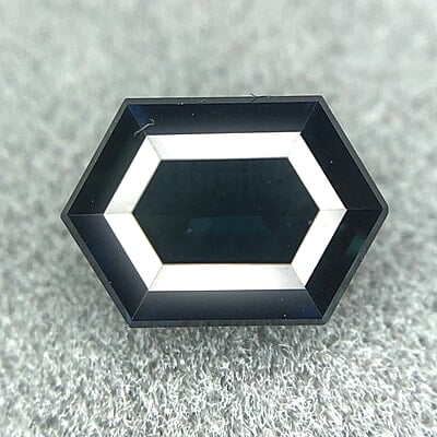 0.76ct Hexagon Step Cut Sapphire