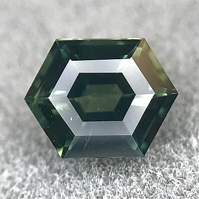 0.52ct Hexagon Step Cut Sapphire