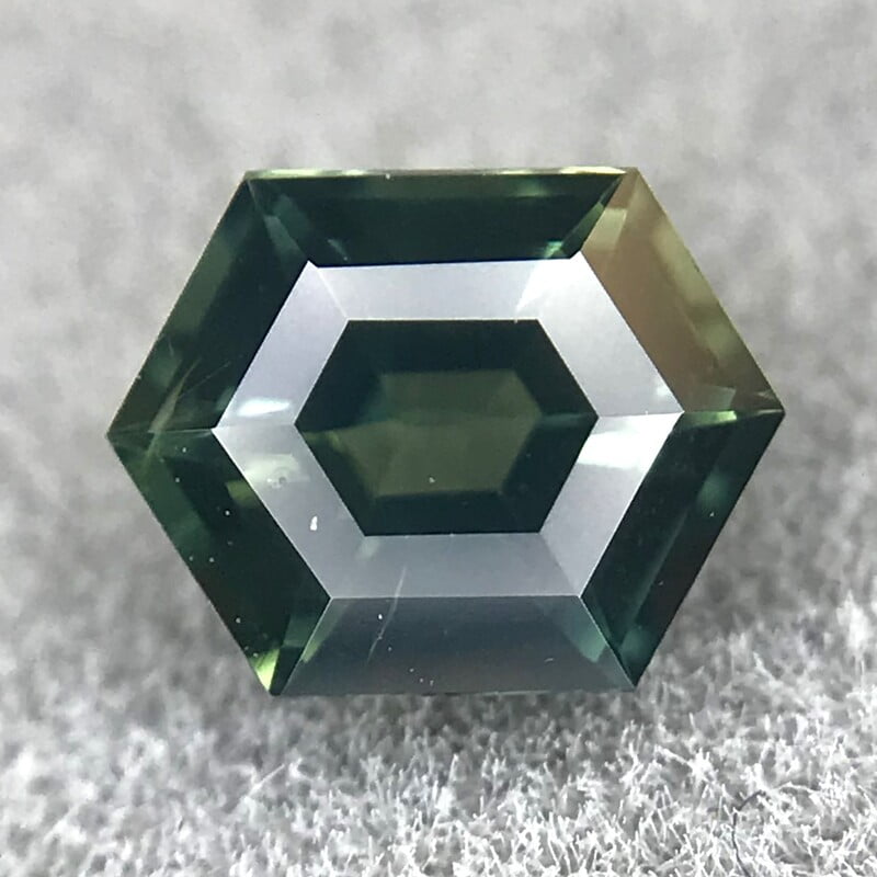 0.52ct Hexagon Step Cut Sapphire