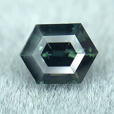 0.78ct Hexagon Step Cut Sapphire