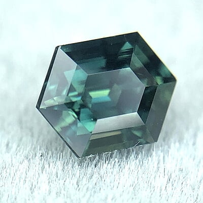 0.78ct Hexagon Step Cut Sapphire