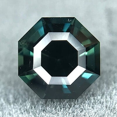 0.76ct Octagon Step Cut Sapphire