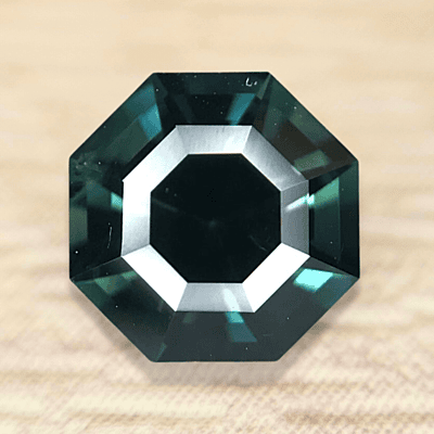 0.76ct Octagon Step Cut Sapphire