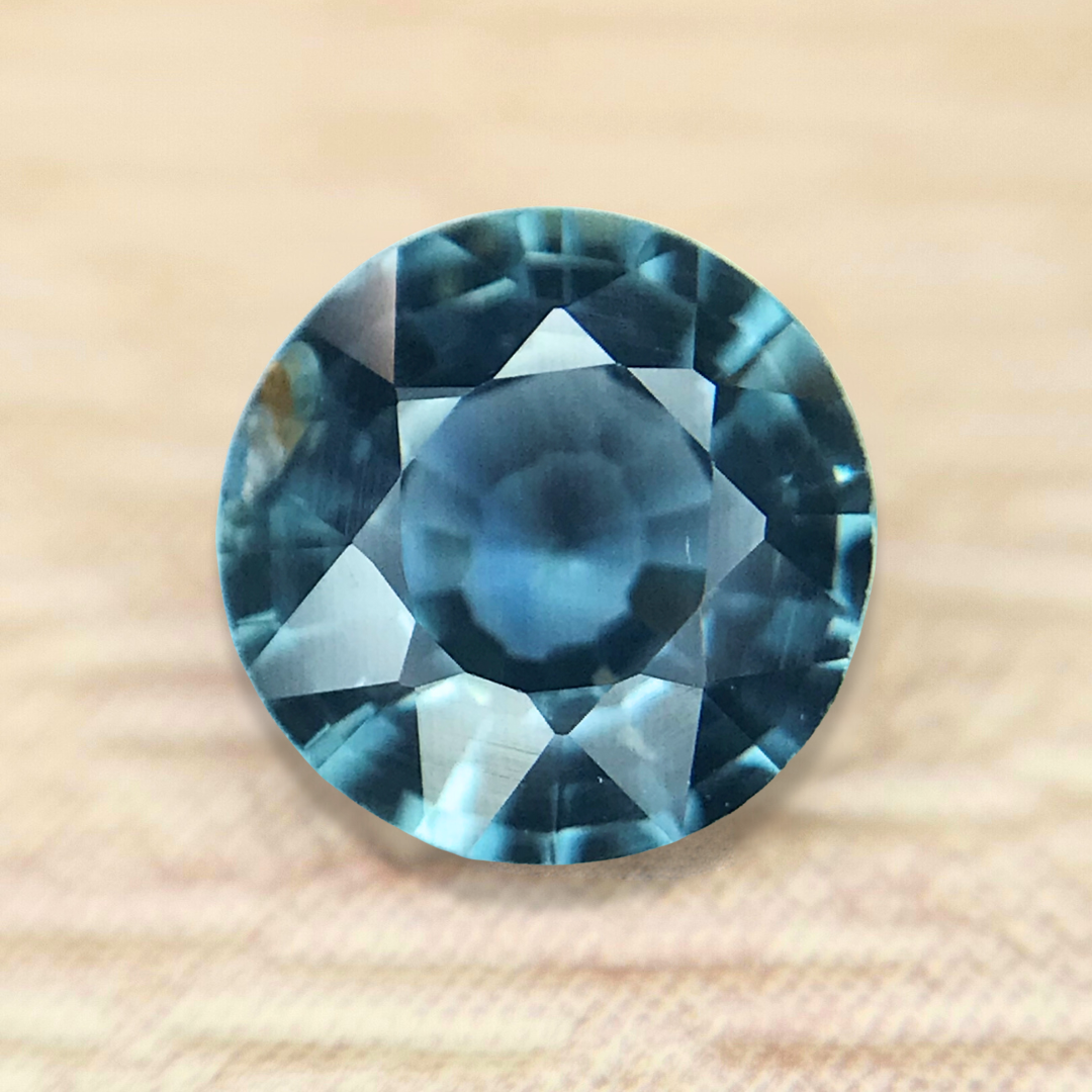 0.94ct Round Mixed Cut Sapphire