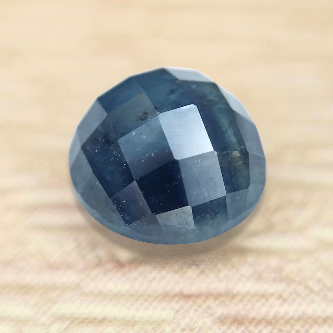 1.86ct Round Checker Cut Sapphire