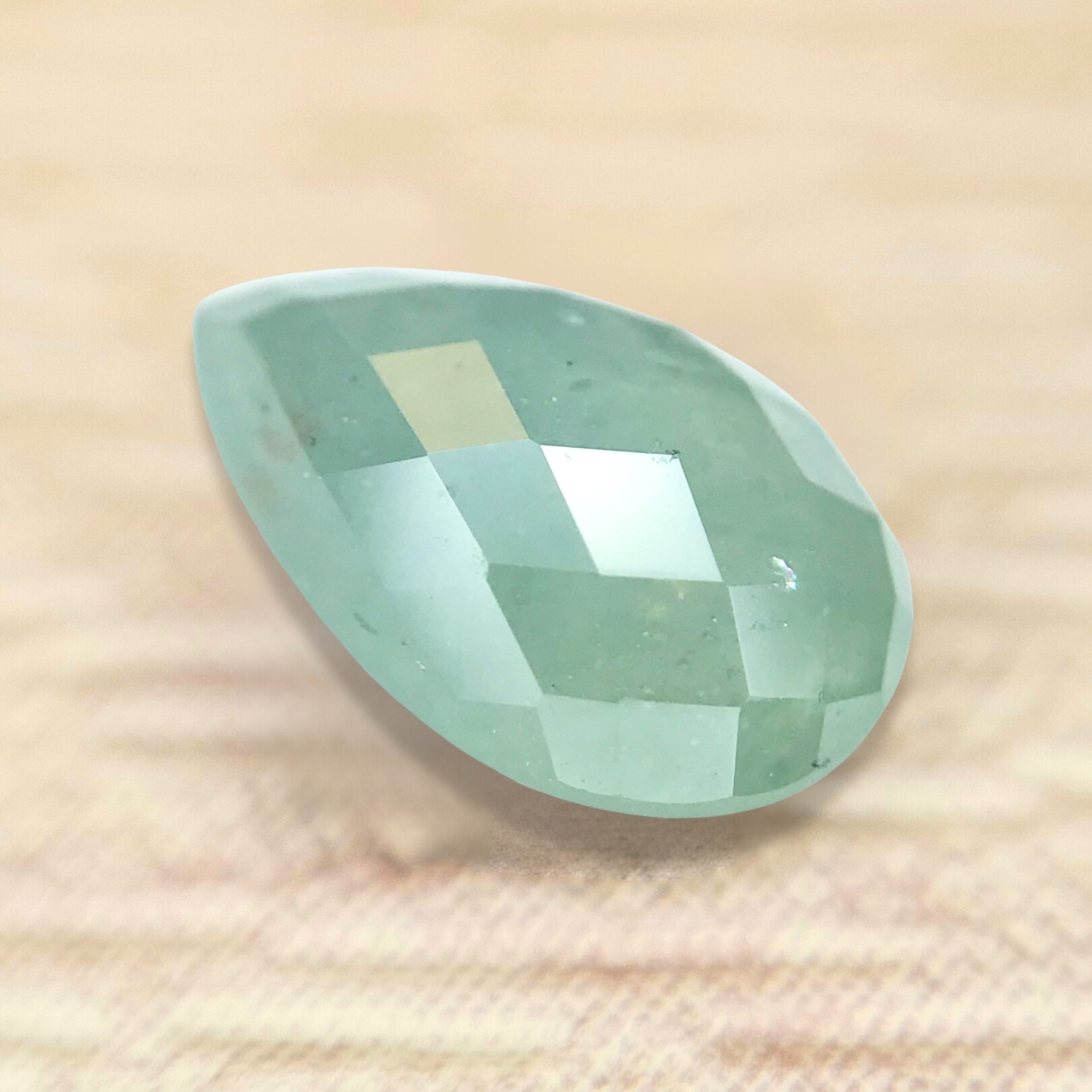 1.24ct Pear Checker Cut Sapphire