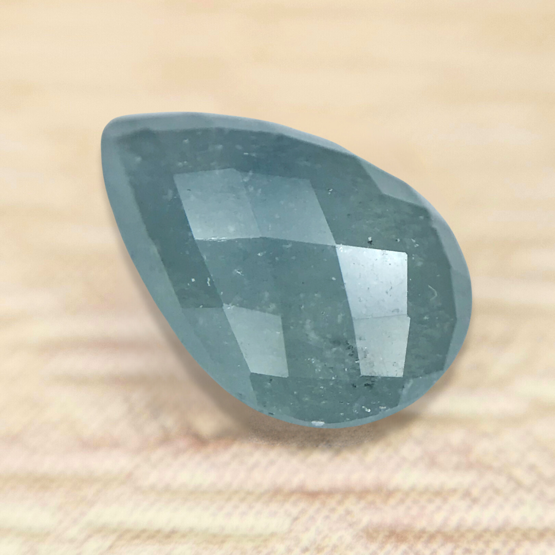 1.33ct Pear Checker Cut Sapphire