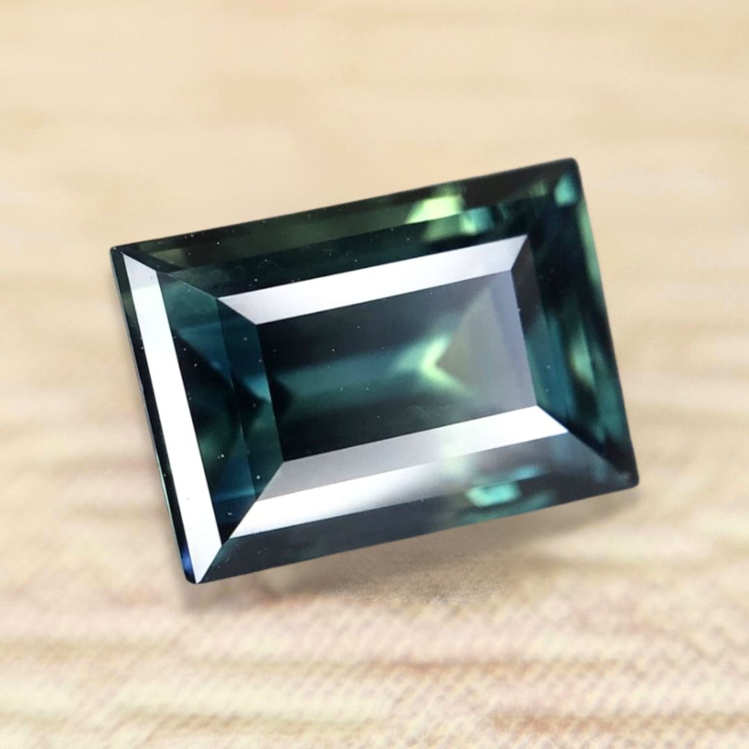 1.85ct Baguette Step Cut Sapphire