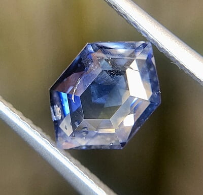 2.00ct Hexagon Step Cut Sapphire